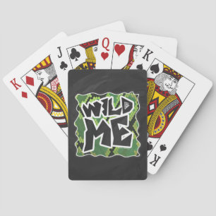 Wild Me Schlange Schwarz und Grün Spielkarten