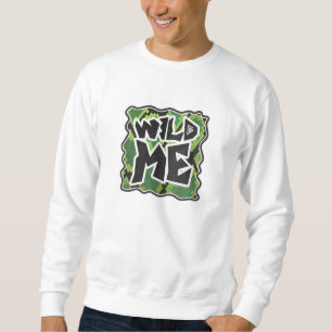 Wild Me Schlange Schwarz und Grün Sweatshirt