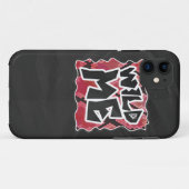 Wild Me Schlange Schwarz und Rot Print Case-Mate iPhone Hülle (Rückseite (Horizontal))