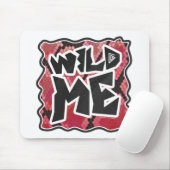 Wild Me Schlange Schwarz und Rot Print Mousepad (Mit Mouse)