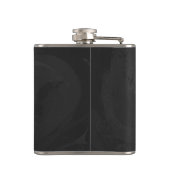 Wild Me Snake Brown and Gold Print Flachmann (Rückseite)