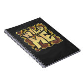 Wild Me Snake Brown and Gold Print Notizblock (Rechte Seite)