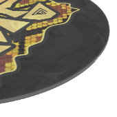 Wild Me Snake Brown and Gold Print Schneidebrett (Ecke)