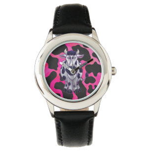 Wild Me Tiger Black and Pink Armbanduhr