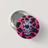 Wild Me Tiger Black and Pink Button (Vorne & Hinten)