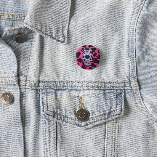 Wild Me Tiger Black and Pink Button (Beispiel)