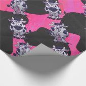Wild Me Tiger Black and Pink Geschenkpapier (Ecke)
