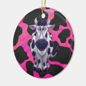 Wild Me Tiger Black and Pink Keramikornament (Links)