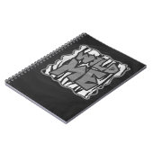 Wild Me Tiger Black and White Print Notizblock (Linke Seite)