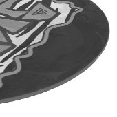 Wild Me Tiger Black and White Print Schneidebrett (Ecke)