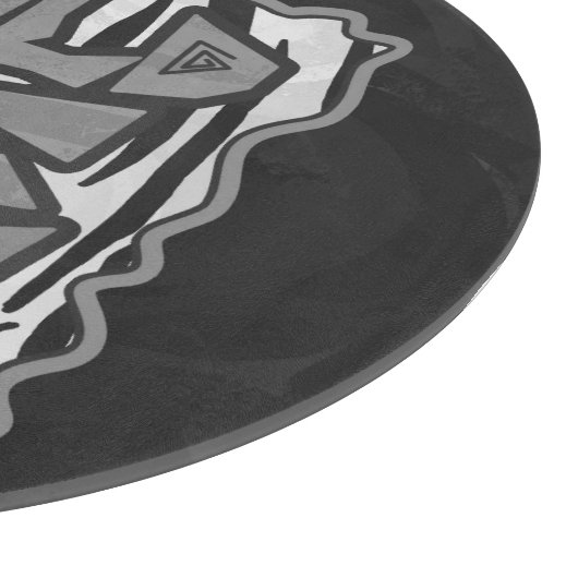 Wild Me Tiger Black and White Print Schneidebrett (Ecke)