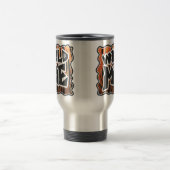 Wild Me Tiger Hot orange und Black Print Reisebecher (Mittel)