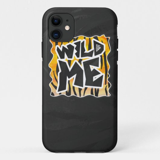Wild Me Tiger Orange und Black Case-Mate iPhone Hülle (Rückseite)