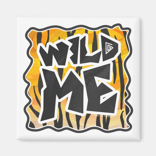 Wild Me Tiger Orange und Black Magnet (Vorne)