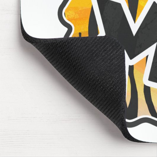 Wild Me Tiger Orange und Black Mousepad (Ecke)