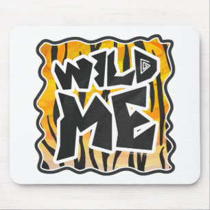 Wild Me Tiger Orange und Black Mousepad