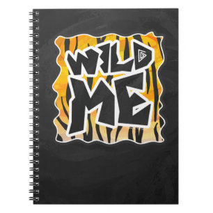 Wild Me Tiger Orange und Black Notizblock