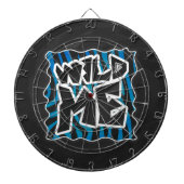 Wild Me Zebra Black and Blue Dartscheibe (vorne)