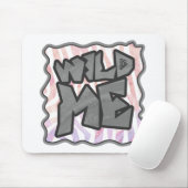 Wild Me Zebra Pink und White Mousepad (Mit Mouse)