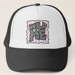 Wild Me Zebra Pink und White Truckerkappe