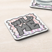 Wild Me Zebra Pink und White Untersetzer (Linke Seite)