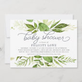 Wild Meadow Baby Shower Einladung (Vorderseite)
