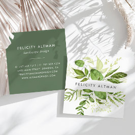 Wild Meadow | Botanisch Quadratische Visitenkarte