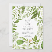 Wild Meadow | Botanische Hochzeit Speichern Sie di Save The Date (Vorderseite)