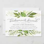 Wild Meadow Bridesmaids Brunch Einladung (Vorderseite)