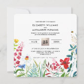 Wild Meadow | Einladungen für Hochzeiten im Sommer (Vorderseite)