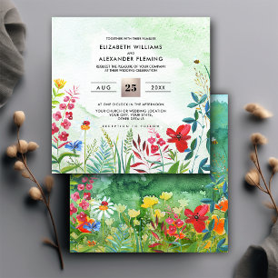 Wild Meadow   Einladungen für Hochzeiten im Sommer