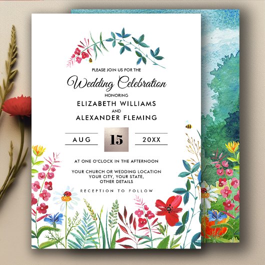 Wild Meadow | Einladungen für Hochzeiten im Sommer