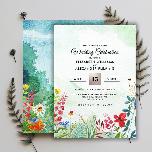 Wild Meadow | Einladungen für Hochzeiten im Sommer