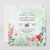 Wild Meadow | Einladungen für Hochzeiten im Sommer (Vorderseite)