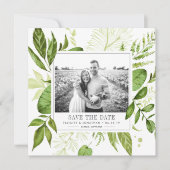Wild Meadow Foto Save the Date Card (Vorderseite)