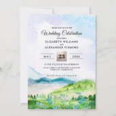 Wild Meadow | Frühgebirge Hochzeitseinladungen Einladung (Vorderseite)