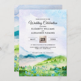 Wild Meadow | Frühgebirge Hochzeitseinladungen Einladung