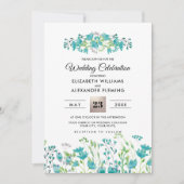 Wild Meadow | Frühgebirge Hochzeitseinladungen Einladung (Vorderseite)