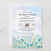 Wild Meadow | Frühgebirge Hochzeitseinladungen Einladung (Vorderseite)