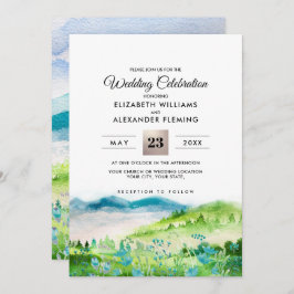 Wild Meadow | Frühgebirge Hochzeitseinladungen Einladung