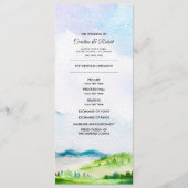 Wild Meadow | Frühgebirge Hochzeitsprogramme Programm (Vorderseite)