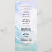 Wild Meadow | Frühgebirge Hochzeitsprogramme Programm (Rückseite)