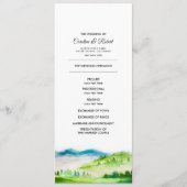 Wild Meadow | Frühgebirge Hochzeitsprogramme Programm (Vorderseite)