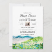 Wild Meadow | Frühjahrsberg Brautparty Invi Einladung (Vorderseite)