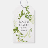 Wild Meadow Gastgeschenk Hochzeit Geschenkanhänger (Vorderseite)