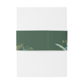 Wild Meadow | Grüne Botanische Hochzeit Einladungsbanderole (Rückseitenbeispiel)