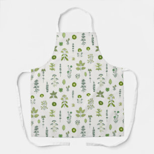Wild Meadow Herb Green Schürze