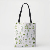 Wild Meadow Herb Green Tasche (Vorderseite)