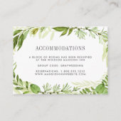 Wild Meadow | Hochzeitshotel Unterkunftskarten Begleitkarte (Vorderseite)