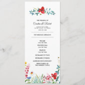 Wild Meadow | Hochzeitsprogramm für Sommerferien W Programm (Vorderseite)